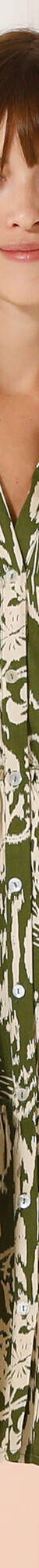 Robe évasée à volants, imprimé ethnique bicolore (vert / écru) Robe évasée à volants, imprimé ethnique bicolore (vert / écru)